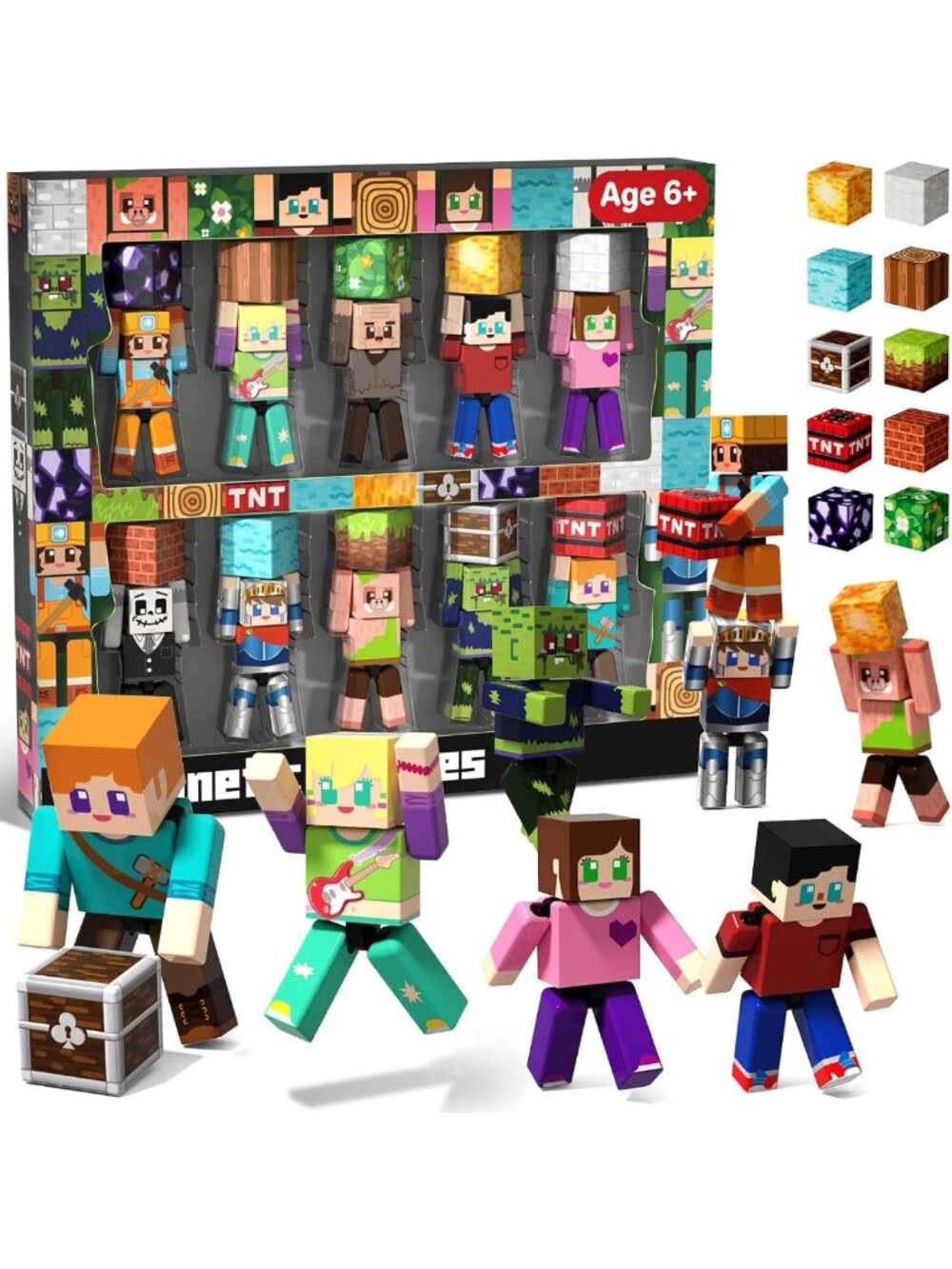 20Pcs Magnetic Building Blocks Playset - Creative Action Figures for Kids